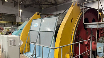 На руднике «Маяк» заменили шахтную подъёмную машину